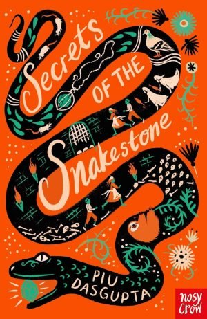 Front cover of the book secrets of the snakestone
