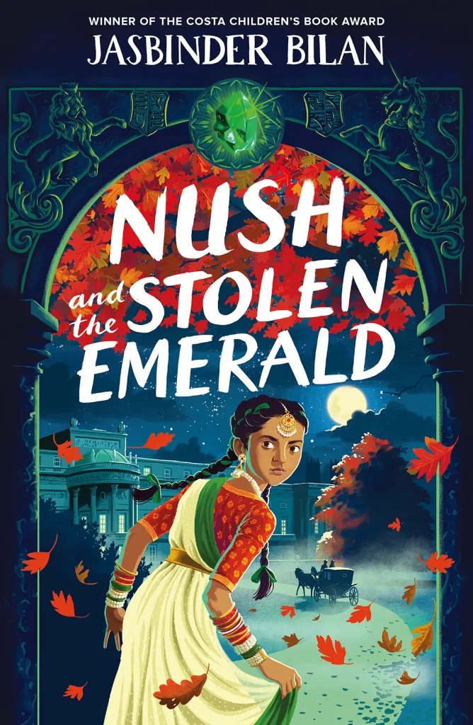 Nush and the Stolen Emerald by Jasbinder Bilan book cover image