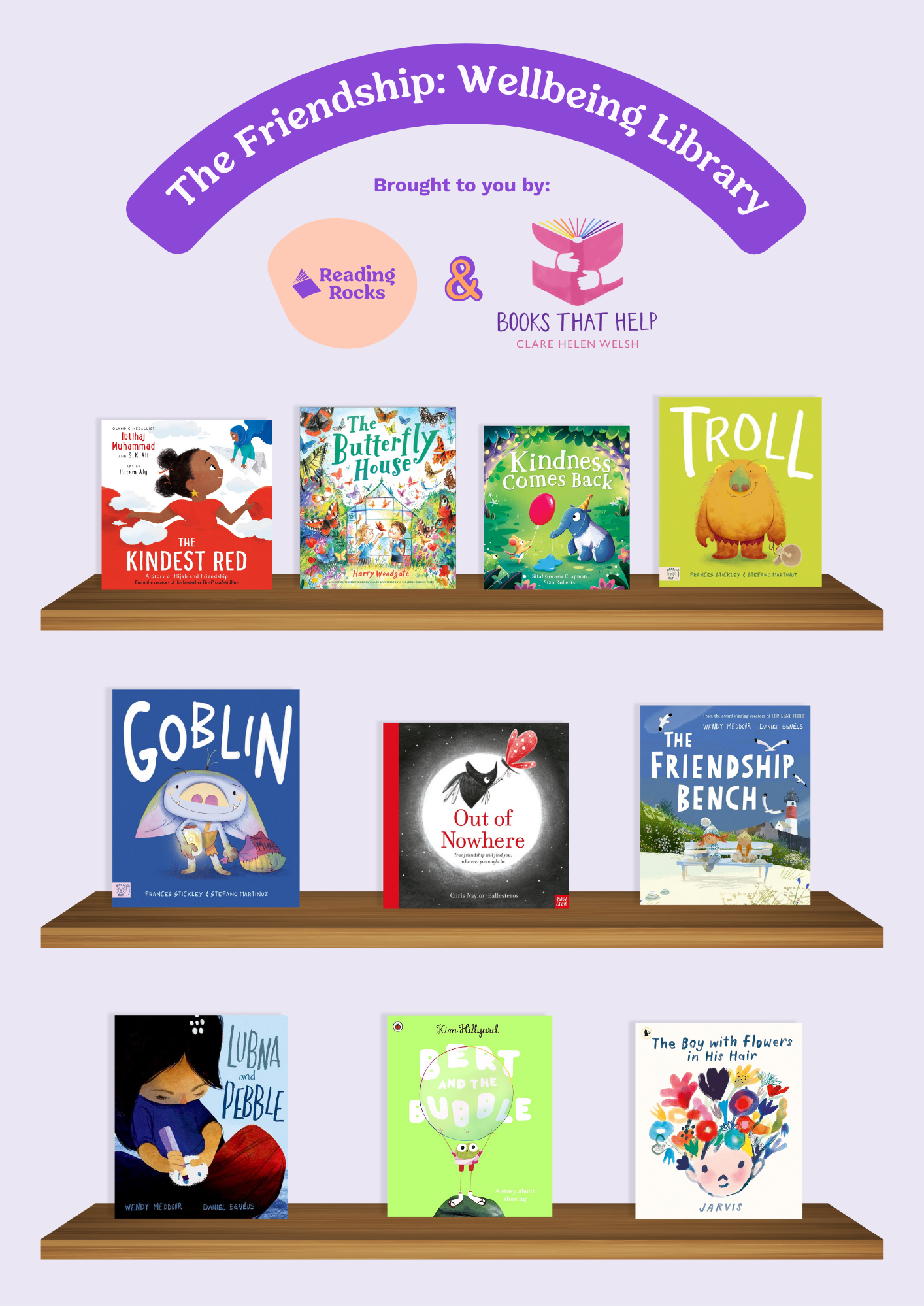 Friendship Theme Library Bundle x10 books - Image 2