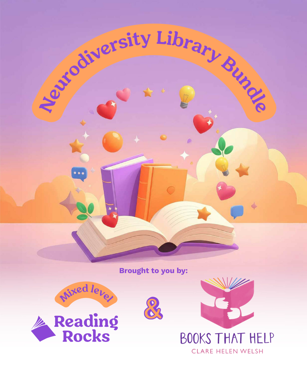 Neurodiversity Theme Library Bundle x10 books