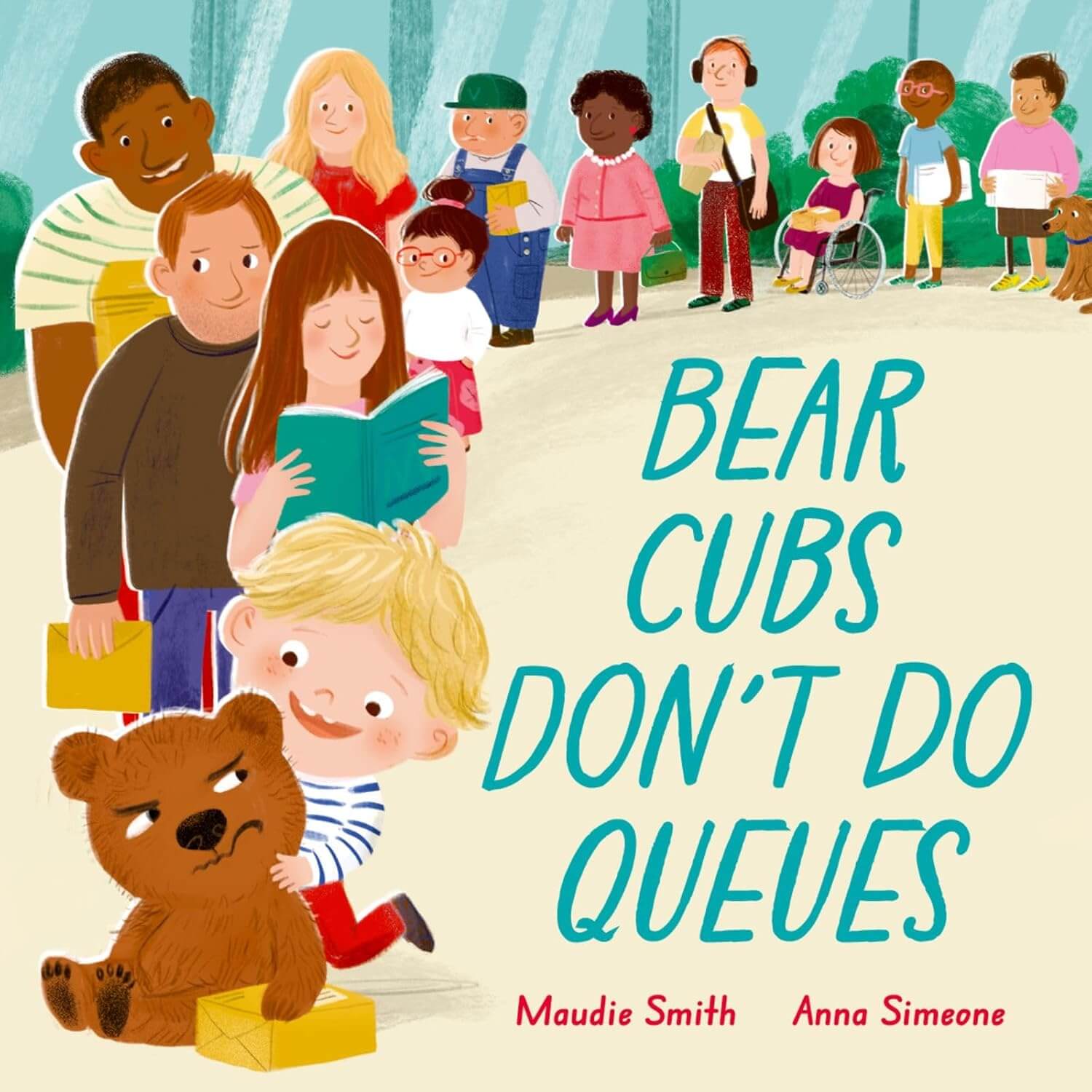 book front cover - bear cubs don't do queues